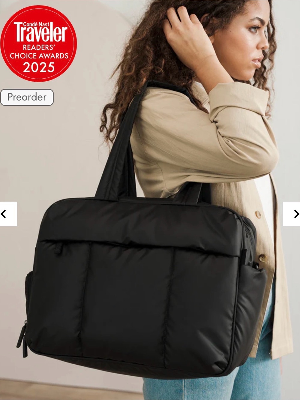 Calpak Luka Duffel Travel Bag in Matte Black NWT - Picture 11 of 12